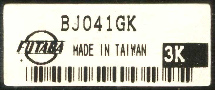 Futaba BJ041GK этикетка VFD индикатора, полное описание
