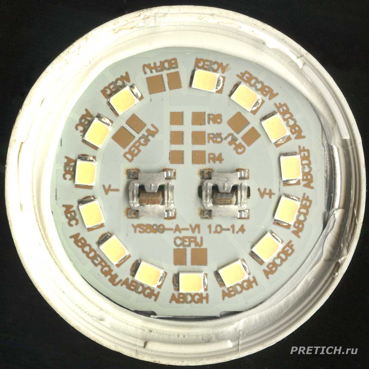 ЭРА LED A60-15W-860-E27 разборка светодиодной лампочки