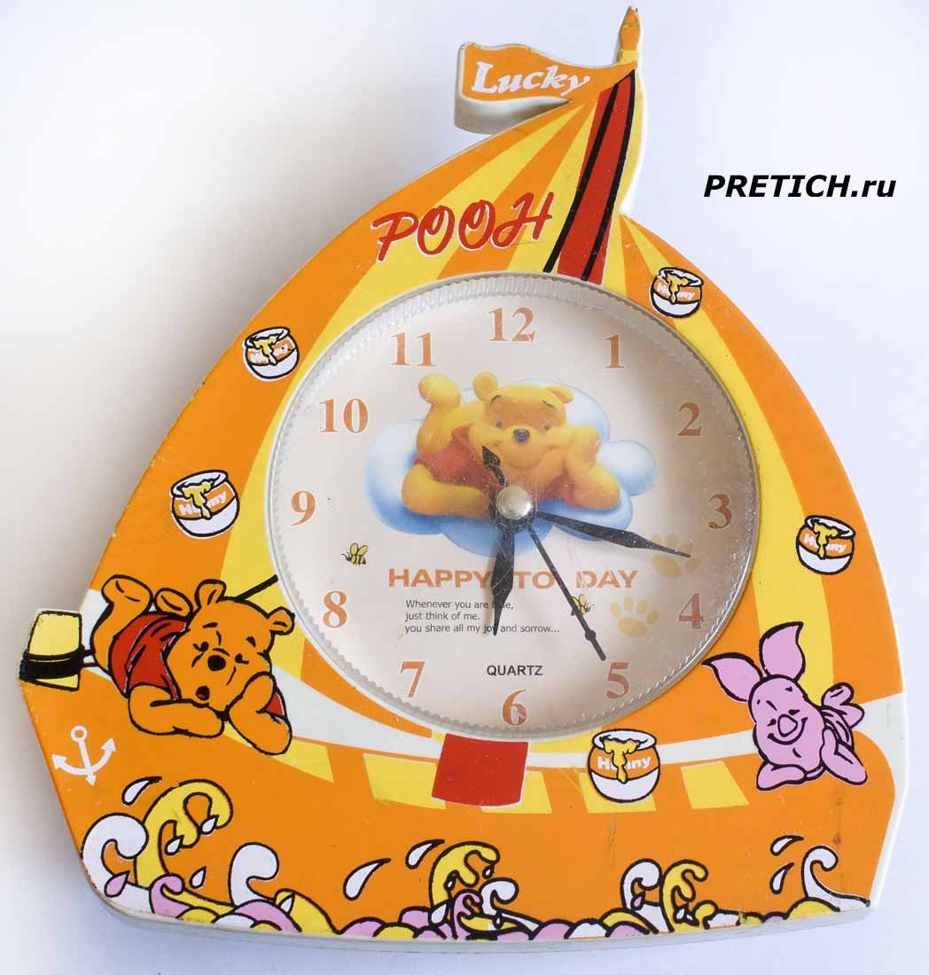 Детские кварцевые часы Pooh с маятником полное описание