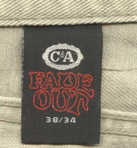 C&A FADE OUT 38/34 джинсы из 90-х годов обзор и фото