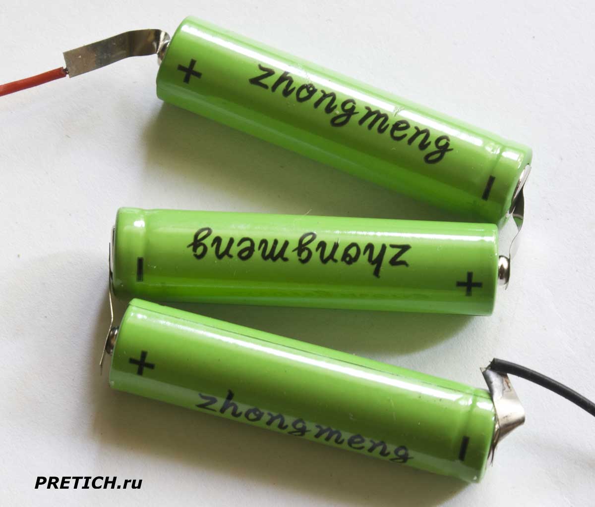 Zhongmeng ААА аккумуляторные батареи в фонарике Sihong SH-5800T