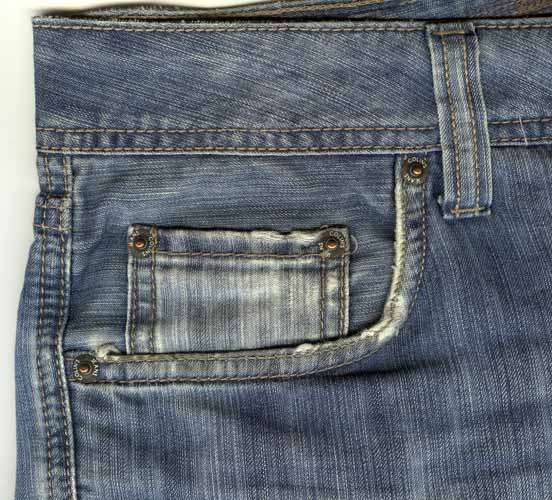 Colin’s Jeans 45 David Elfie классические заклепки на карманах джинсов