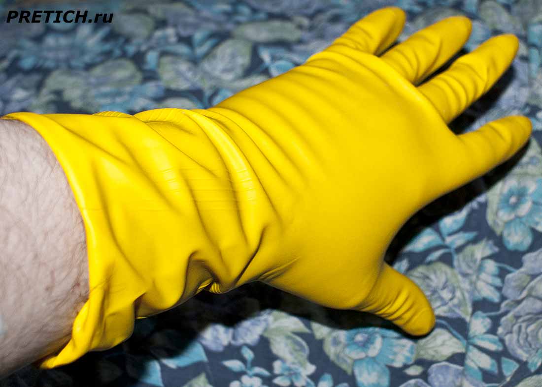 Китайские резиновые перчатки для работы по дому ru jiao shou tao