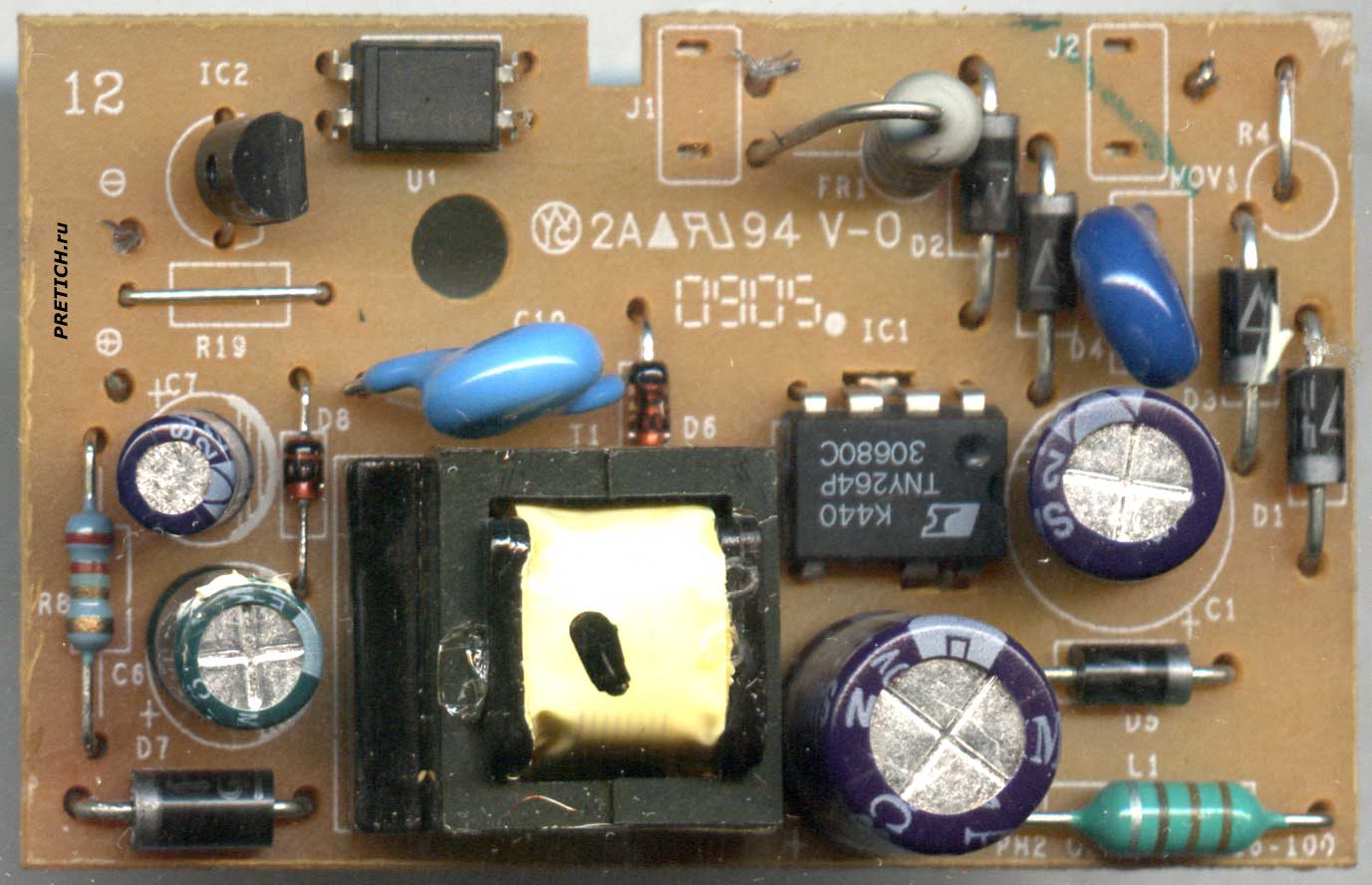 плата электроники блока питания Motorola PH252040I1 ремонт