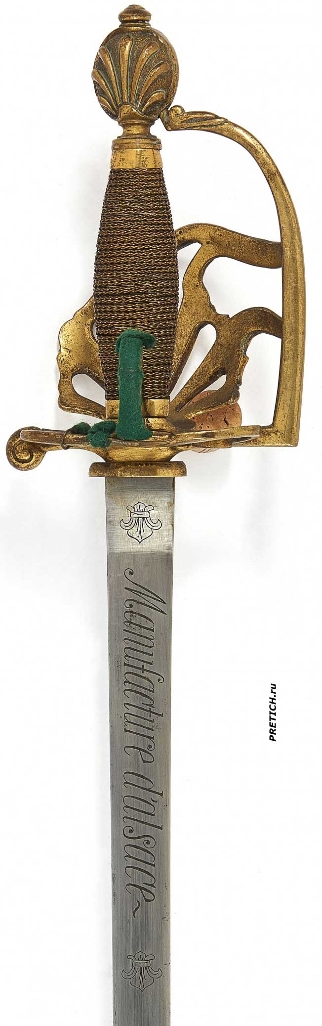 Боевая офицерская шпага-палаш, настоящая, 19 век