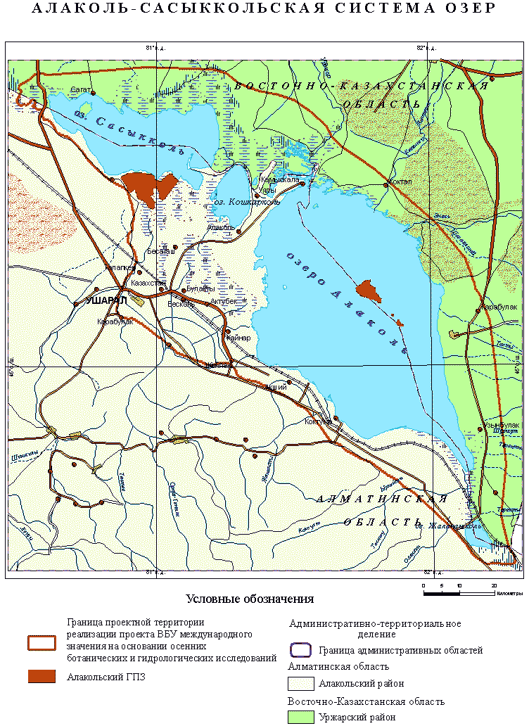 Карта баз отдыха алаколь восточная часть