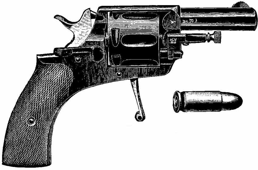 револьвер типа "Бульдог", популярное оружие