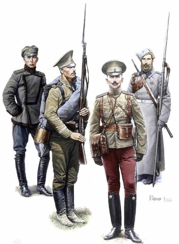 Униформа русской императорской армии перед революцией