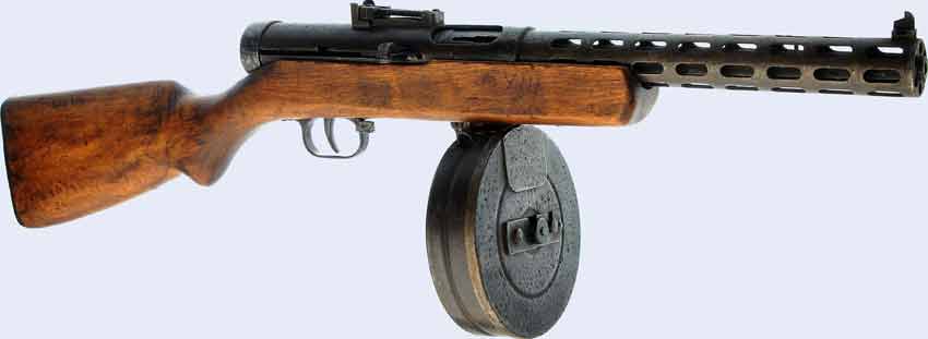 Советский пистолет-пулемет Дегтярева ППД-40 образца 1940 г
