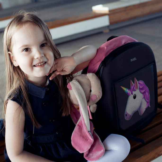 Рюкзак с LED дисплеем для ребенка и взрослых, для рекламы и видео