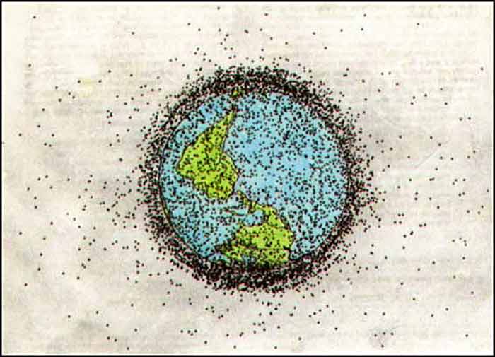 спутники вокруг Земли, количество, космический мусор