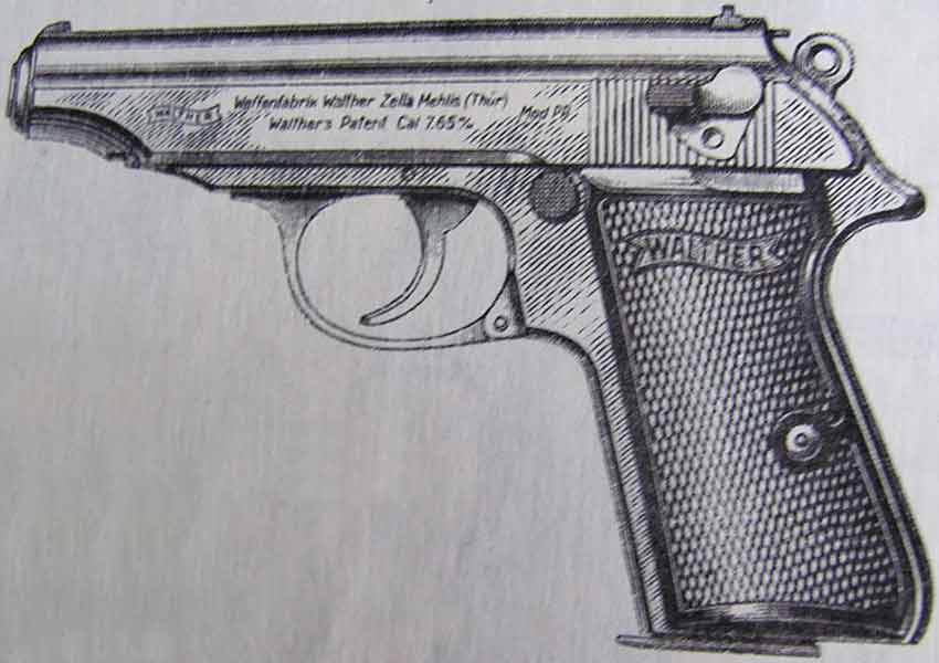 Германский пистолет системы “Вальтера” образца 1929 года