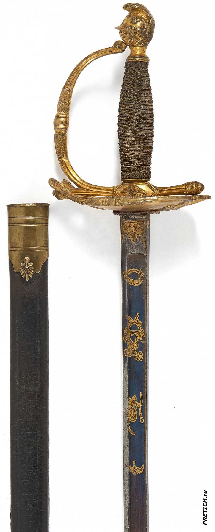 шпага и ножны парадные оригинальные, 19 век
