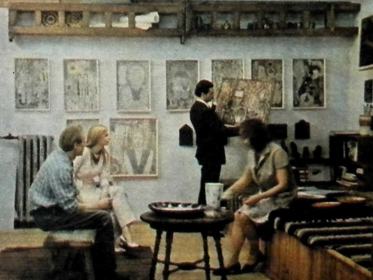 В мастерской художника - сцена из фильма Озарение, 1971 год, СССР
