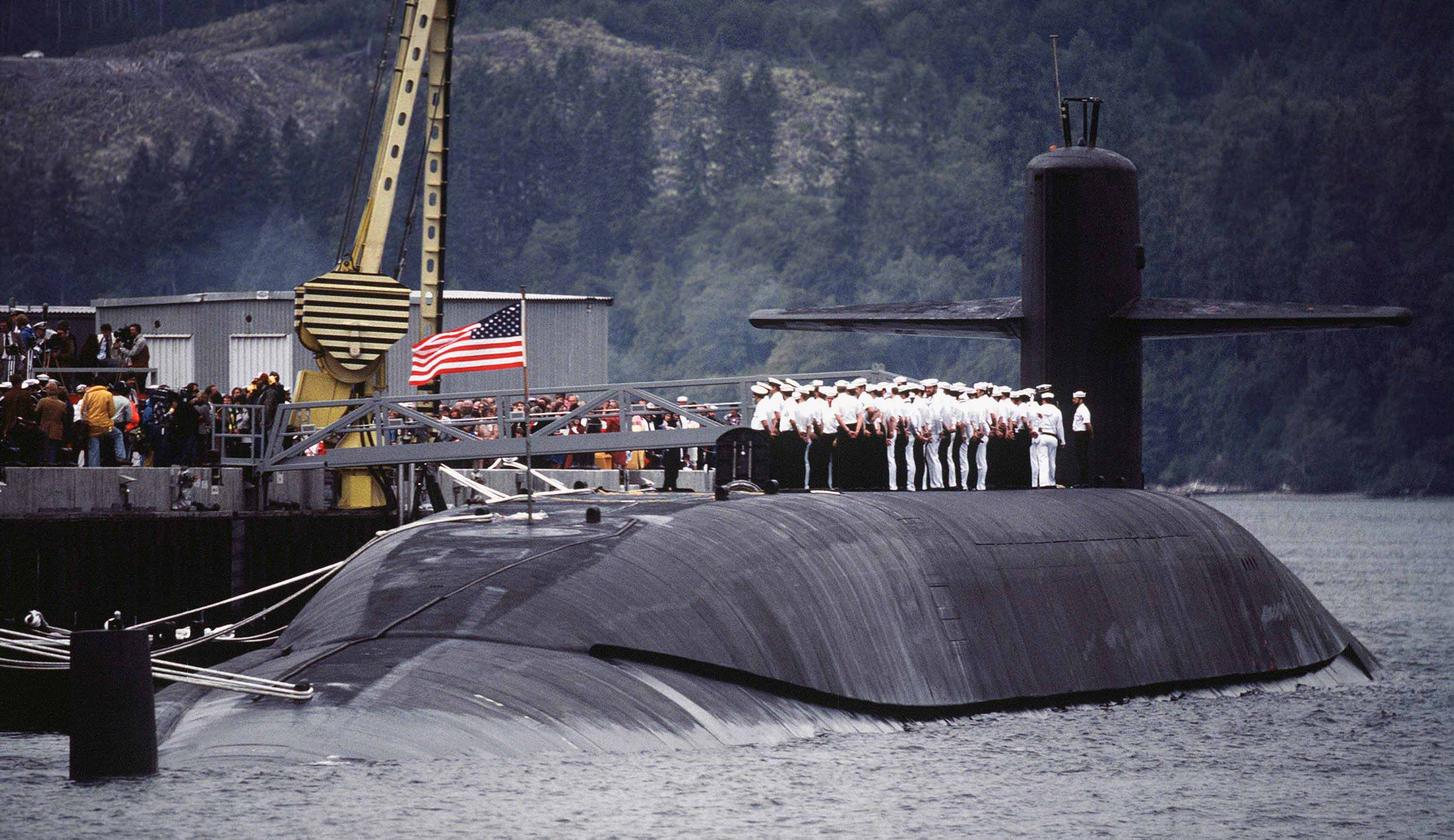 Американская ПЛАРБ USS Ohio SSBN 726 август 1982 года