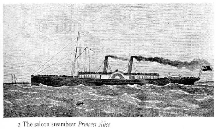 Колесный пароход Princess Alice погибший 3 сентября 1878 года на Темзе