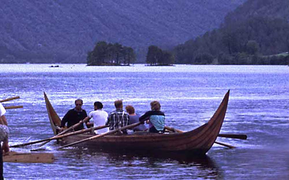 Replica of the smaller Kvalsund boat