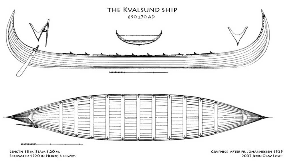The Kvalsund ship - viking ship predessesor