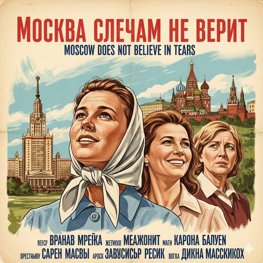 Москва слезам не верит - смешные афиши и истории