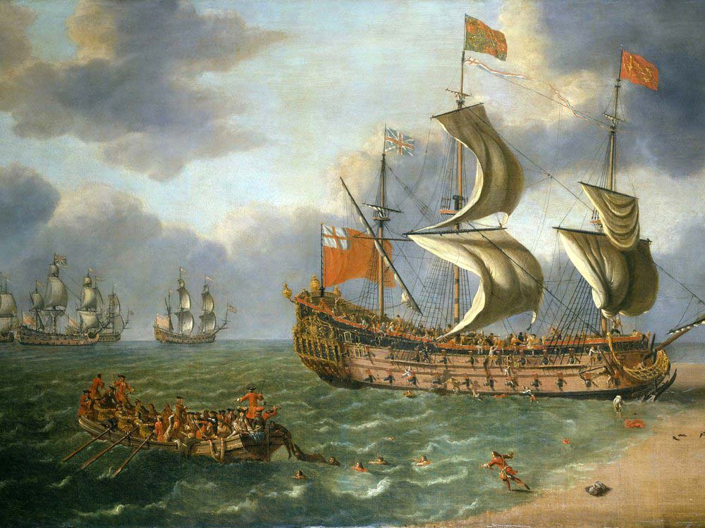Йохан Данкертс, Крушение HMS Gloucester у Ярмута, 6 мая 1682