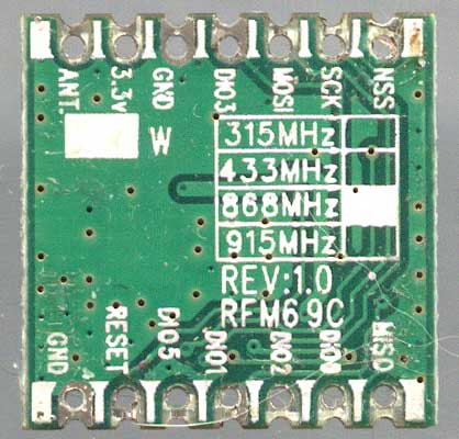 RFM69C REV:1.0 плата с чипом из Китая в системе безопасности