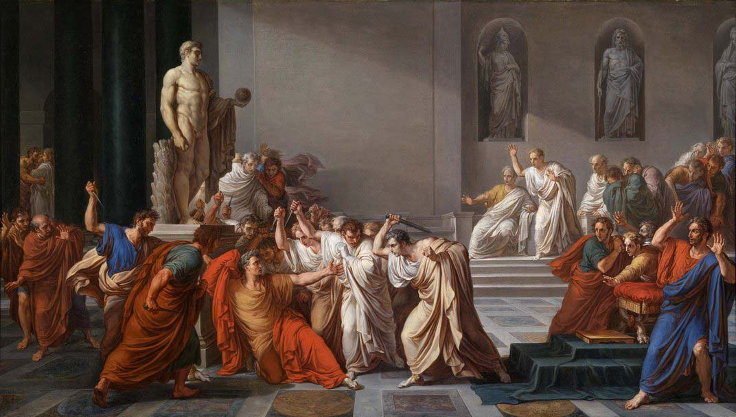 Винченцо Камуччини, Смерть Юлия Цезаря, около 1806 г., холст, масло