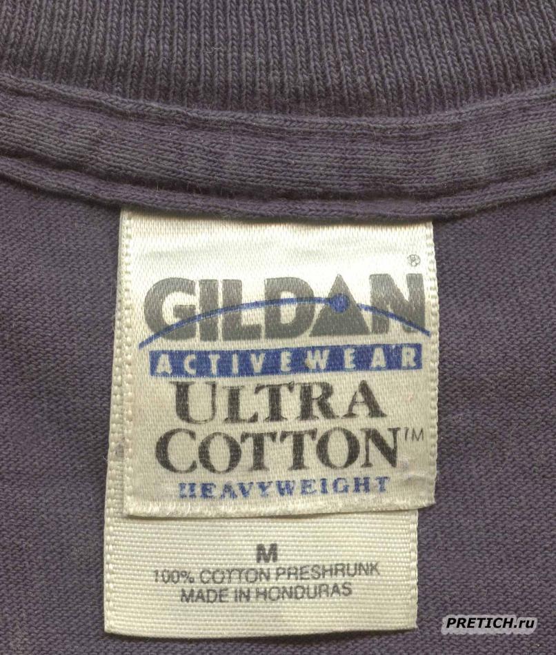 GILDAN Activewear - этикетка на футболке