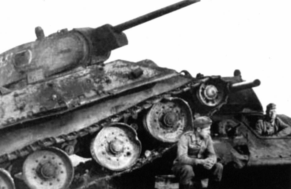 1941 - подбитые танки Т-34