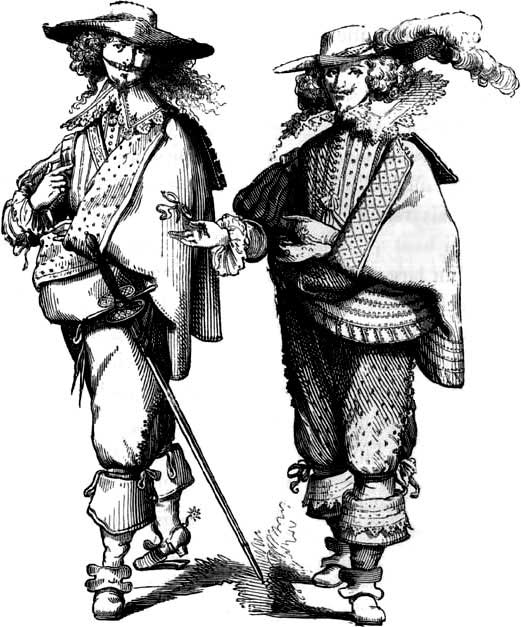 Одежда французских дворян начала XVII века