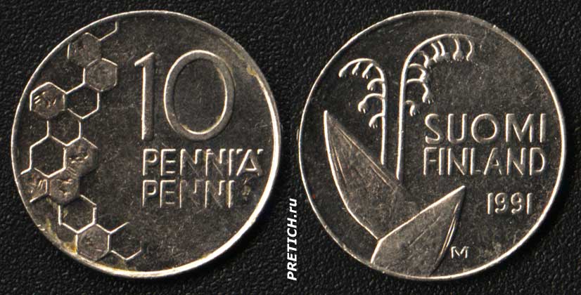 10 PENNI'A' PENNI. 1991. Suomi