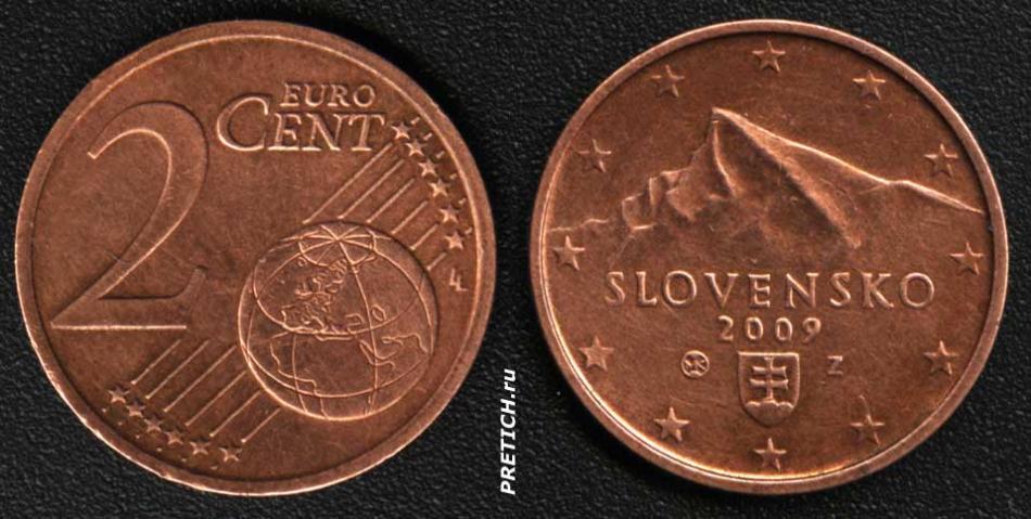 2 EURO Cent. 2009. Slovensko