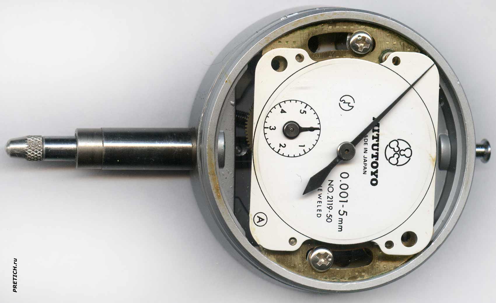 Mitutoyo 2119-50 разборка индикатора часового типа