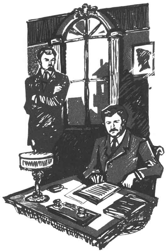 Менжинский в кабинете рисунок из книги