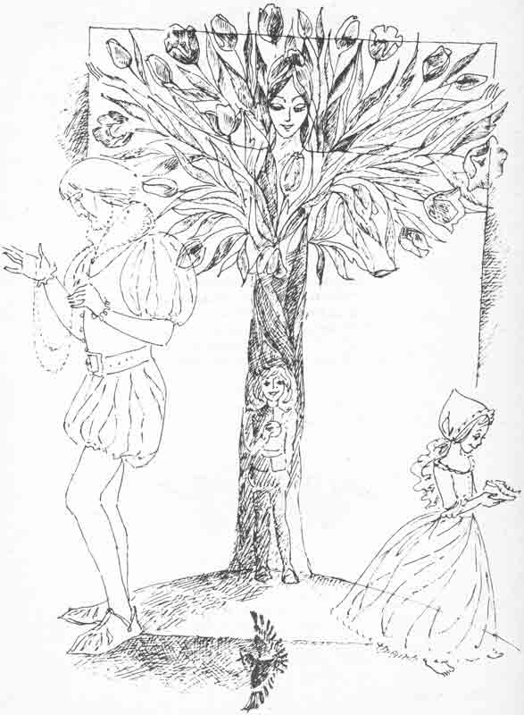 Тюльпанное дерево - рисунки