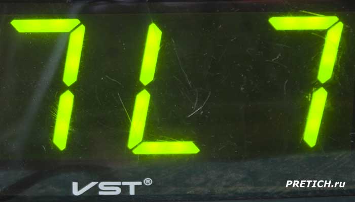 VST-719 проблема с дисплеем часов