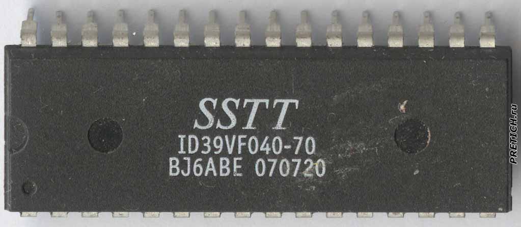 SSTT ID39VF040-70 ПЗУ, флэш-память, БИОС