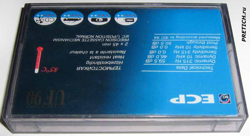 ECP UF90 компакт-кассета, полное описание