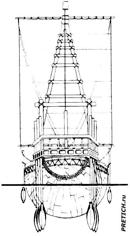 Египетский торговый корабль чертеж судна