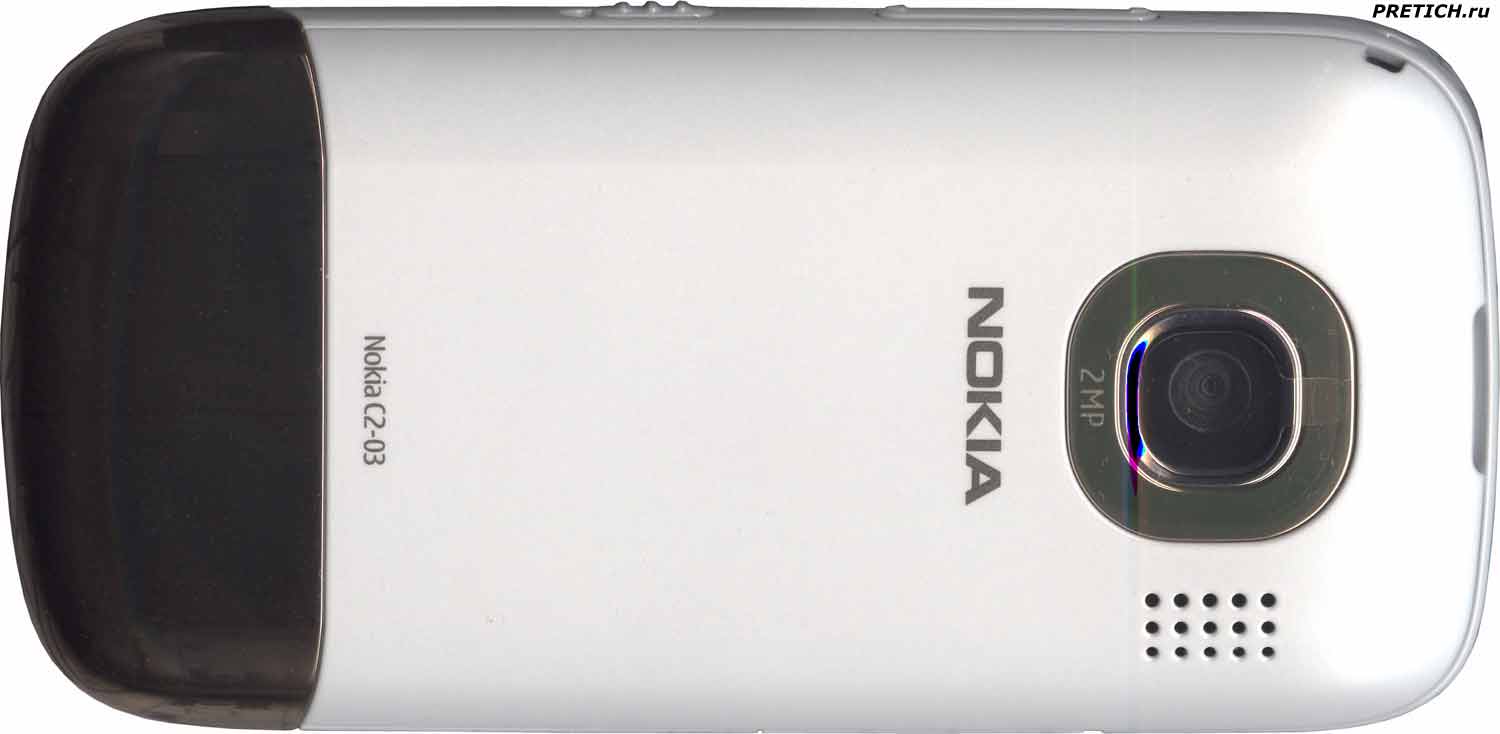 Nokia C2-03 обратная сторона телефона и камера