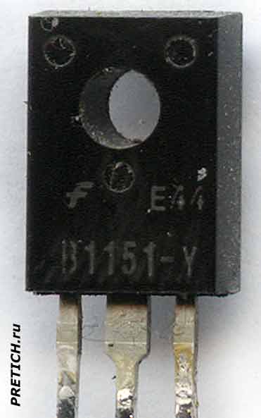 Биполярный транзистор с маркировкой E44 B1151-Y