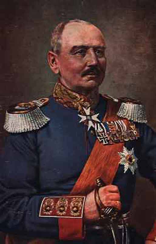 Генерал Фон Клюк (Von Kluck) в парадной форме, Германия
