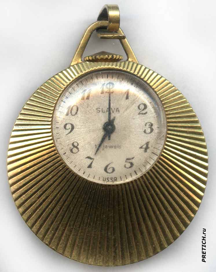 Слава, 1600, женские часы кулон, СССР, обзор