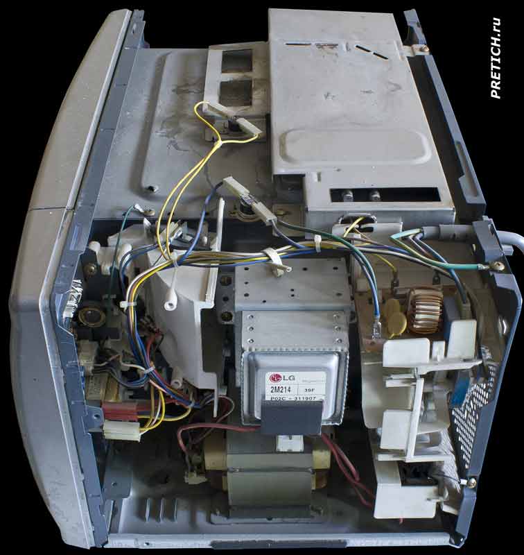 LG MH-595T полная разборка микроволновки