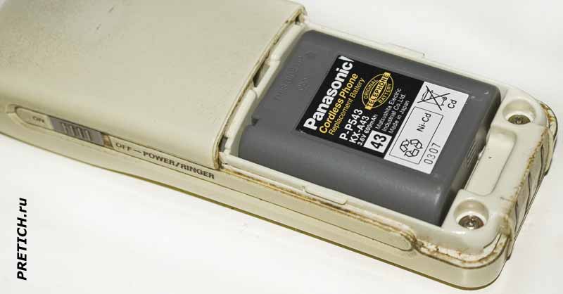 Panasonic KX-TC905-W замена аккумулятора