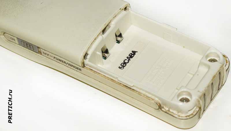 Panasonic KX-TC905-W отсек для аккумулятора