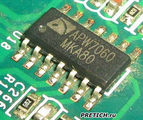 APW7060 ШИМ контроллер и регулятор