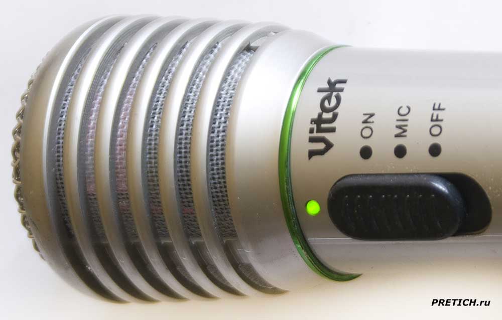 Vitek VT-3832 описание беспроводного микрофона