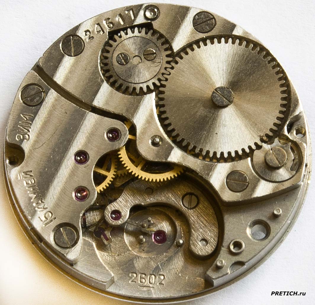ЗИМ 2602 клейма на механизмах советских часов