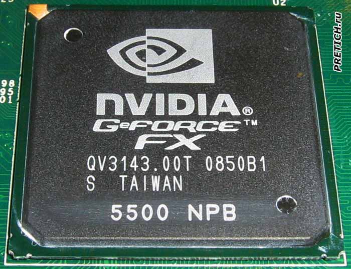 Nvidia GeForce FX QV3143.00T 0850B1 5500 NPB видеочип