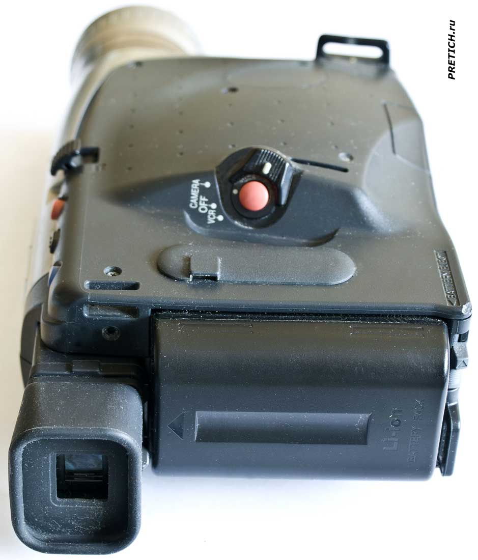 Panasonic NV-RZ10 видеокамера вид сзади